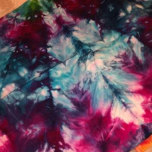 Handmade tie dye tapestry